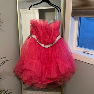Hot Pink (Curve) fashion nova tulle dress